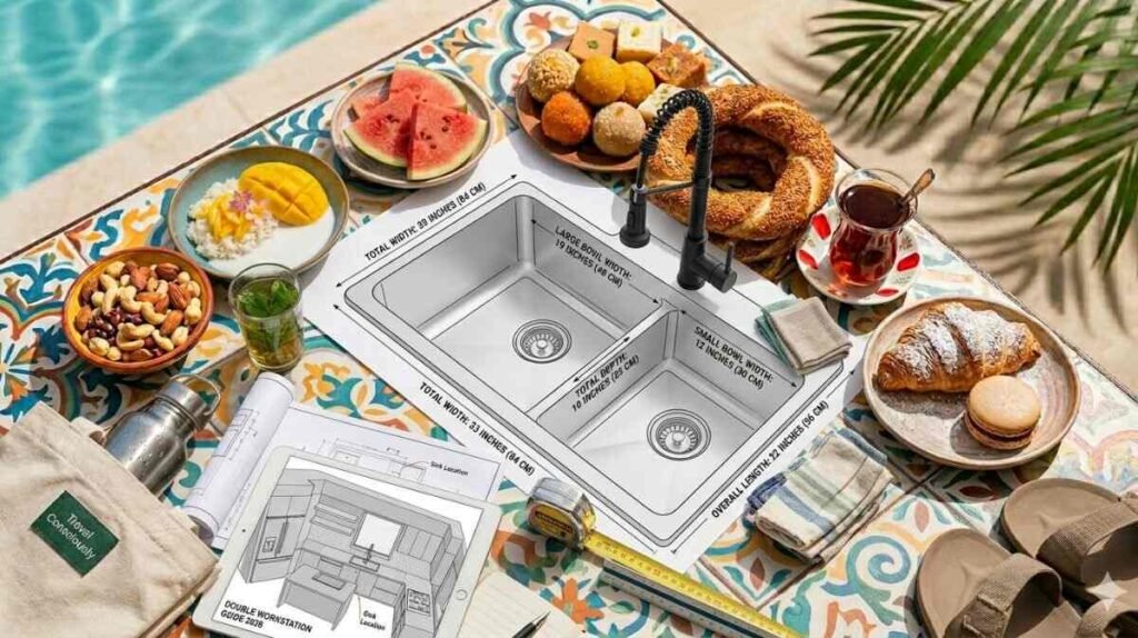 Double Kitchen Sink Dimensions for Modern Kitchens- Kitchen Sink Dimension