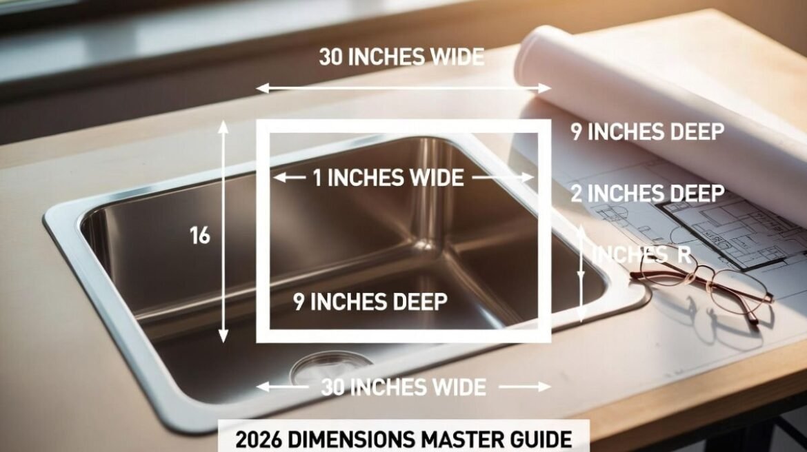 Kitchen Sink Dimension Guide 2026 Standard Sizes, Depth, and Cabinet Fit Explained-Kitchen Sink Dimension