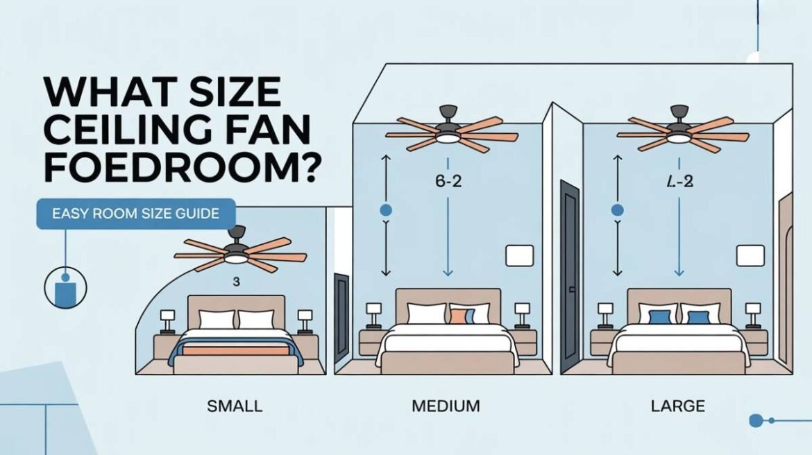 What Size Ceiling Fan for Bedroom