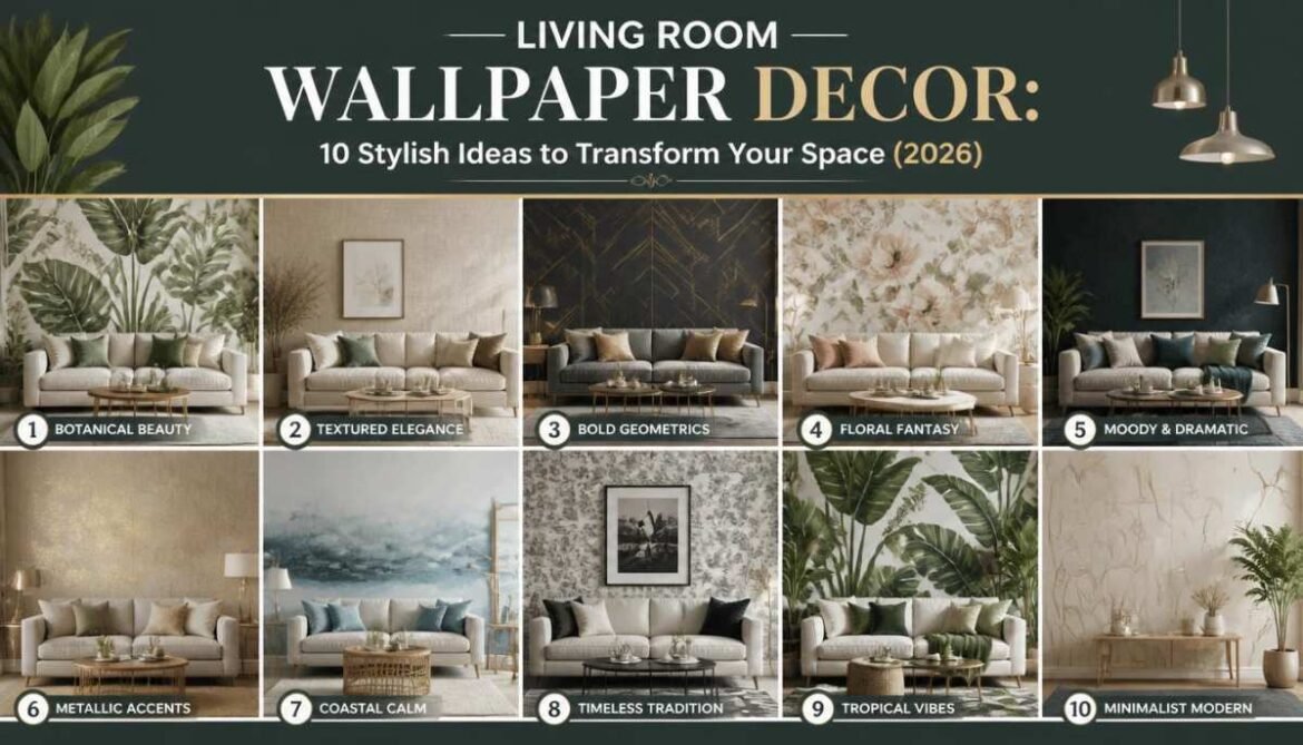 Living Room Wallpaper Decor 10 Stylish Ideas to Transform Your Space (2026) - Living Room Wallpaper Decor