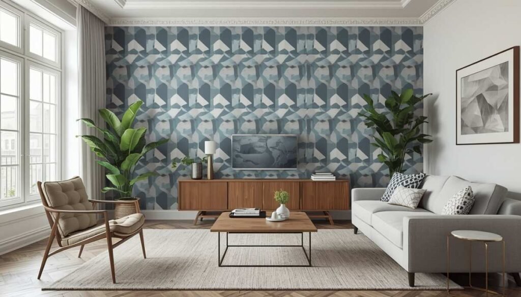 Modern Geometric Wallpaper for Contemporary Homes