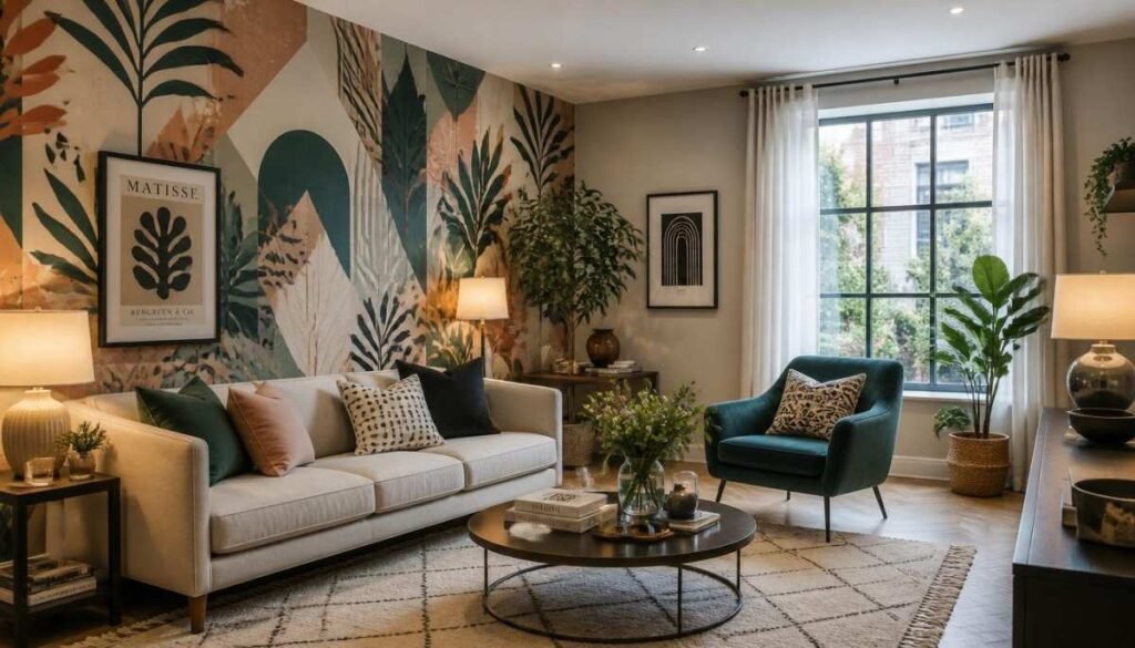 Why Wallpaper Is Trending in Living Room Decor - Living Room Wallpaper Decor