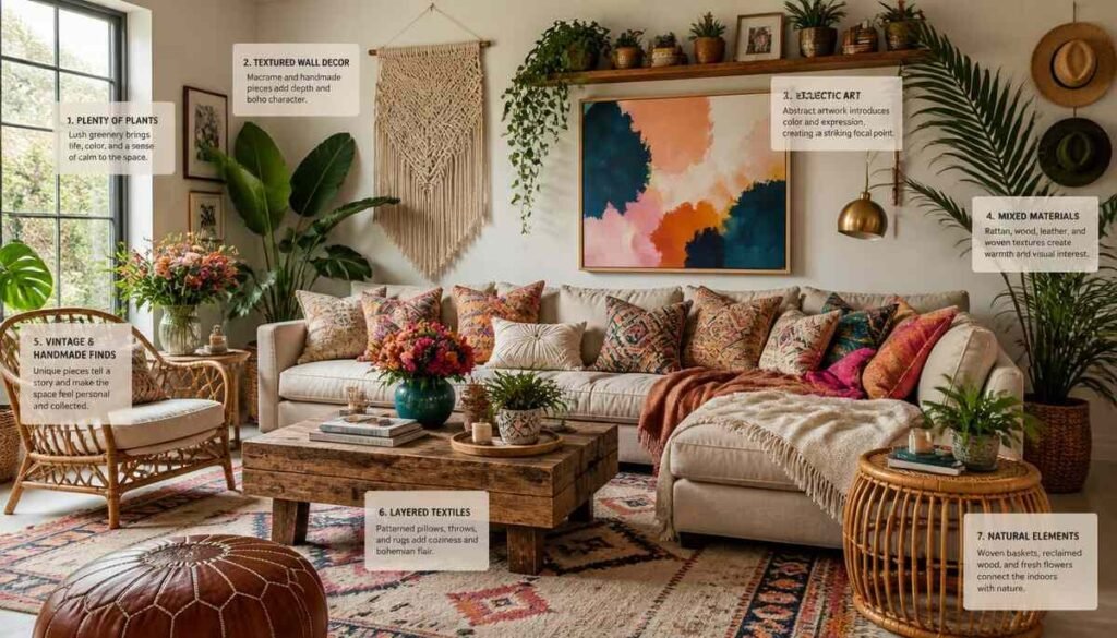7 Modern Boho Home Decor Ideas