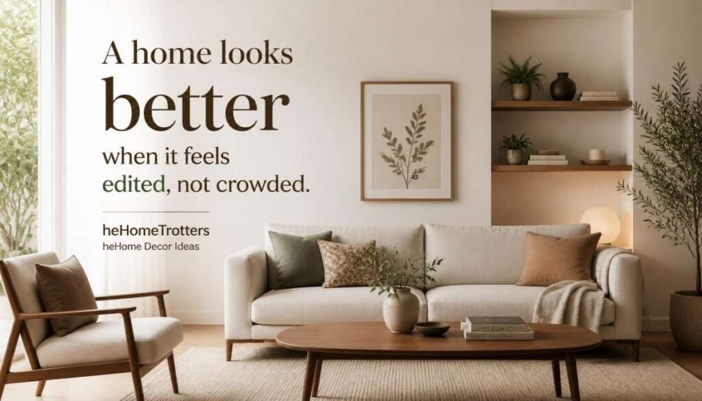 A home looks better when it feels edited, not crowded