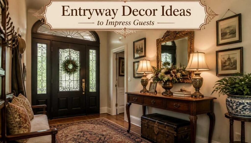 Traditional  vintage entryway design