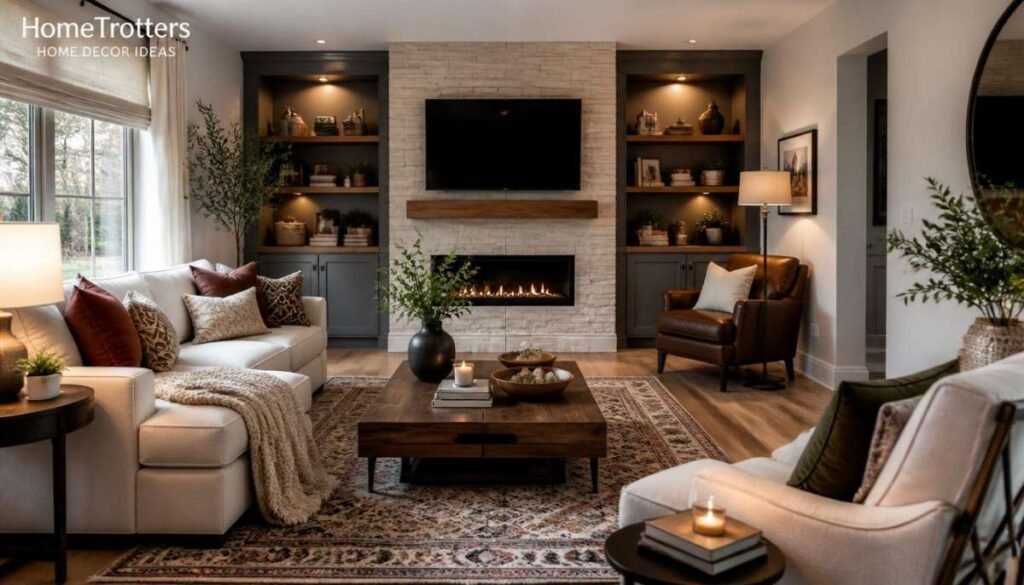 Use color, texture, and lighting to make the room feel finished