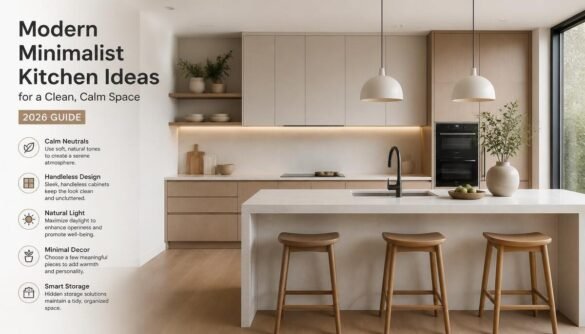 Modern Minimalist Kitchen Ideas for a Clean, Calm Space (2026 Guide)-Modern Minimalist Kitchen Ideas