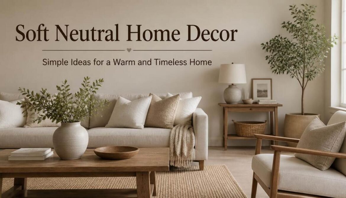 Soft Neutral Home Decor Simple Ideas for a Warm and Timeless Home-Soft Neutral Home Decor