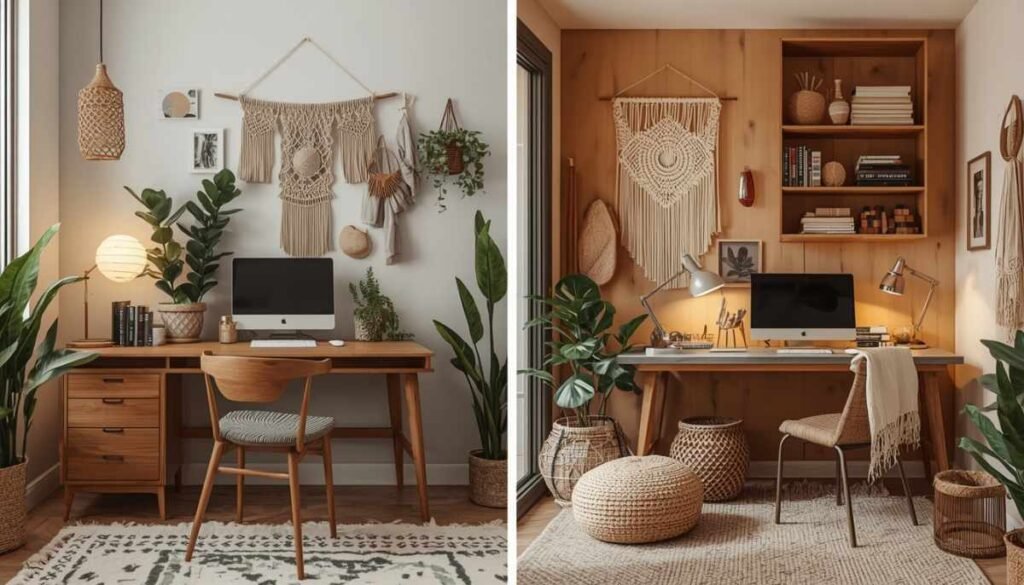 Boho Ideas for Small Home Offices